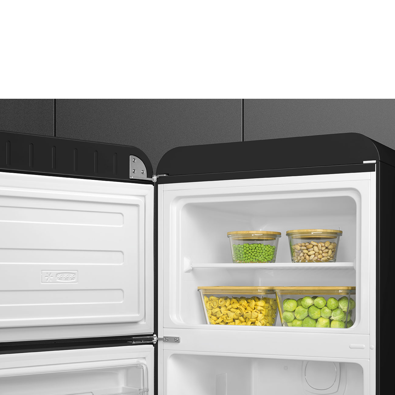 Frigorífico de 2 Portas Smeg FAB30LBL6 Ventilado, 294 litros com Abertura à Esquerda - Preto Preto-4