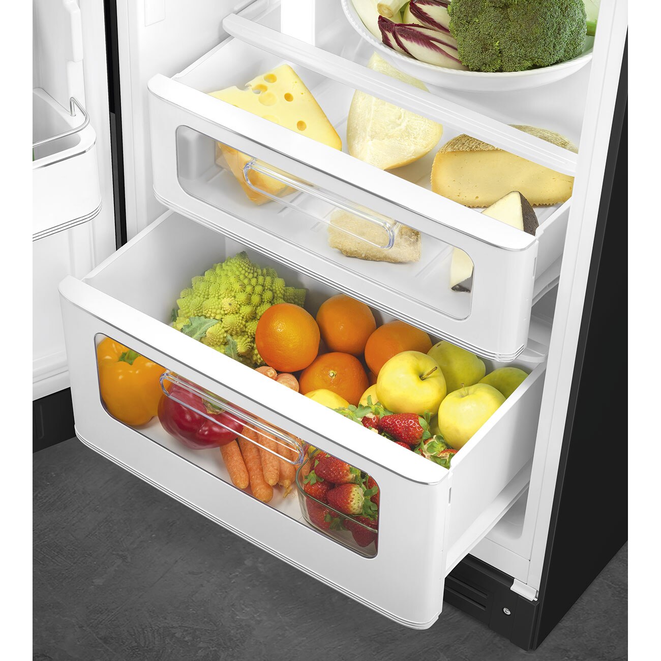 Frigorífico de 2 Portas Smeg FAB30LBL6 Ventilado, 294 litros com Abertura à Esquerda - Preto Preto-6