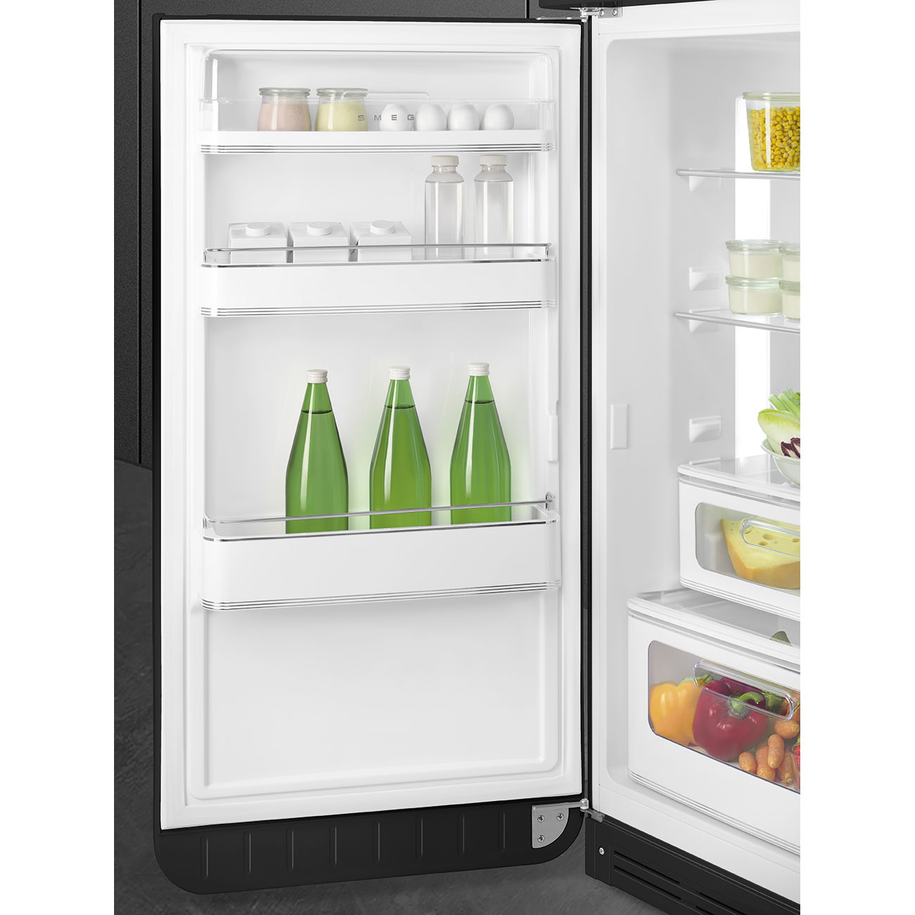 Frigorífico de 2 Portas Smeg FAB30LBL6 Ventilado, 294 litros com Abertura à Esquerda - Preto Preto-7