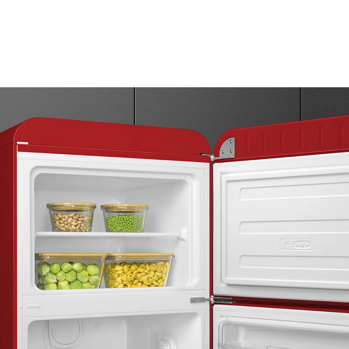 Frigorífico de 2 Portas Smeg Anni 50 FAB30RRD6 Ventilado com Abertura à Direita - Vermelho Vermelho-8