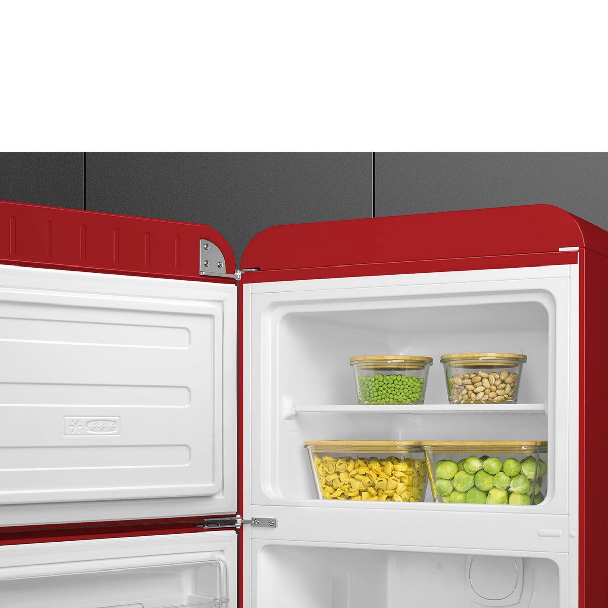 Frigorífico de 2 Portas Smeg Anni 50 FAB30LRD6 Ventilado com Abertura à Esquerda - Vermelho Vermelho-4