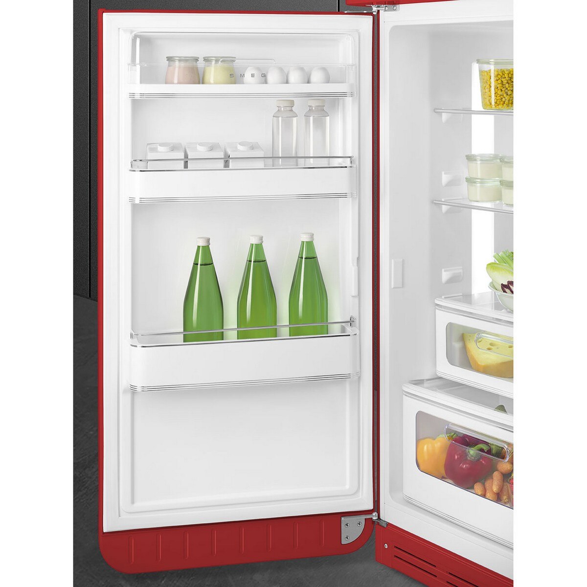 Frigorífico de 2 Portas Smeg Anni 50 FAB30LRD6 Ventilado com Abertura à Esquerda - Vermelho Vermelho-7