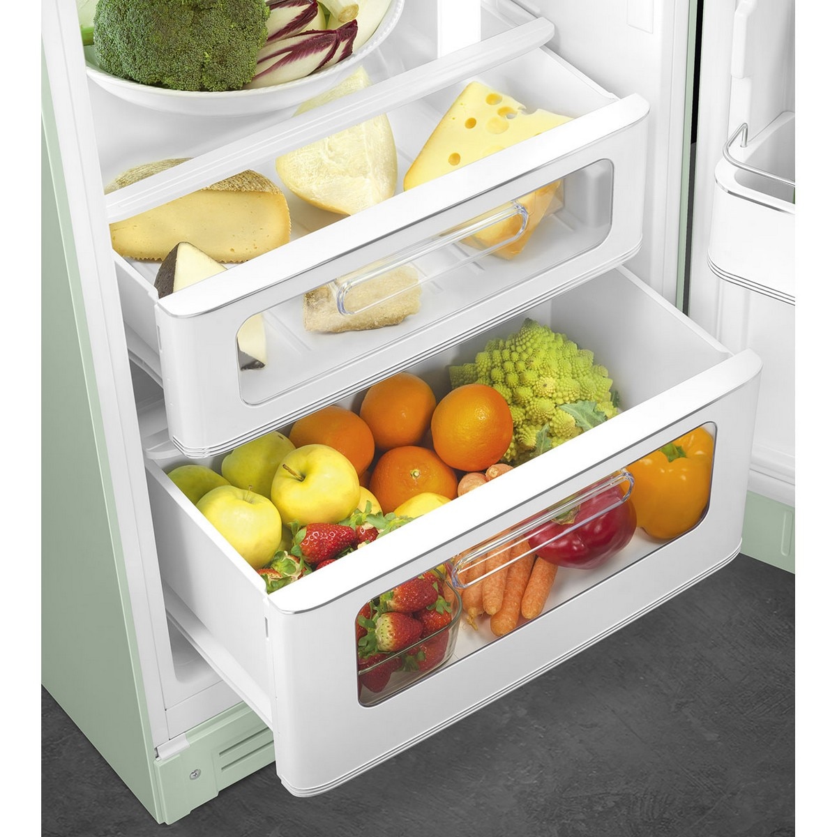 Frigorífico de 2 Portas Smeg Anni 50 FAB30RPG6 Ventilado com Abertura à Direita - Verde Água Verde Água-12