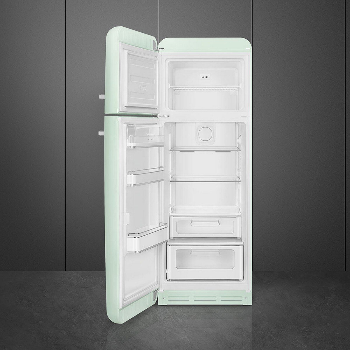 Frigorífico de 2 Portas Smeg Anni 50 FAB30LPG6 Ventilado com Abertura à Esquerda - Verde Água Verde Água-2