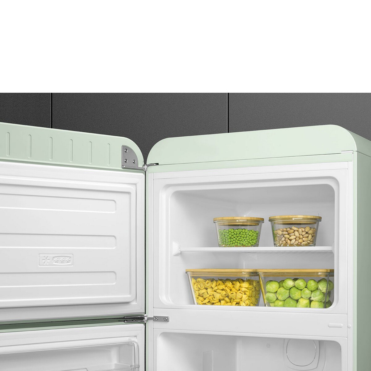 Frigorífico de 2 Portas Smeg Anni 50 FAB30LPG6 Ventilado com Abertura à Esquerda - Verde Água Verde Água-5