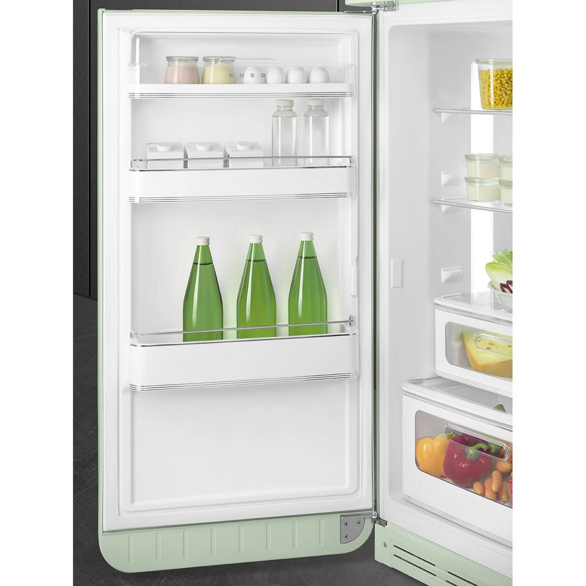 Frigorífico de 2 Portas Smeg Anni 50 FAB30LPG6 Ventilado com Abertura à Esquerda - Verde Água Verde Água-8
