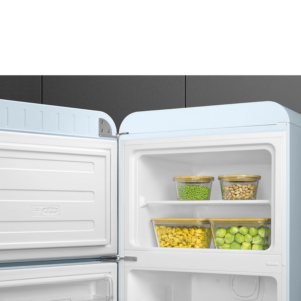 Frigorífico de 2 Portas Smeg Anni 50 FAB30LPB6 Ventilado com Abertura à Esquerda - Azul Céu Azul Céu-5