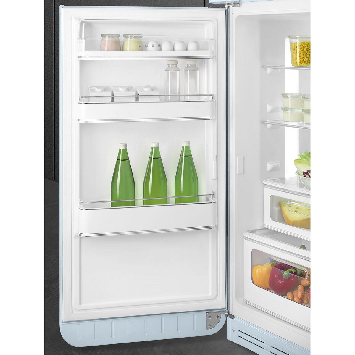 Frigorífico de 2 Portas Smeg Anni 50 FAB30LPB6 Ventilado com Abertura à Esquerda - Azul Céu Azul Céu-8