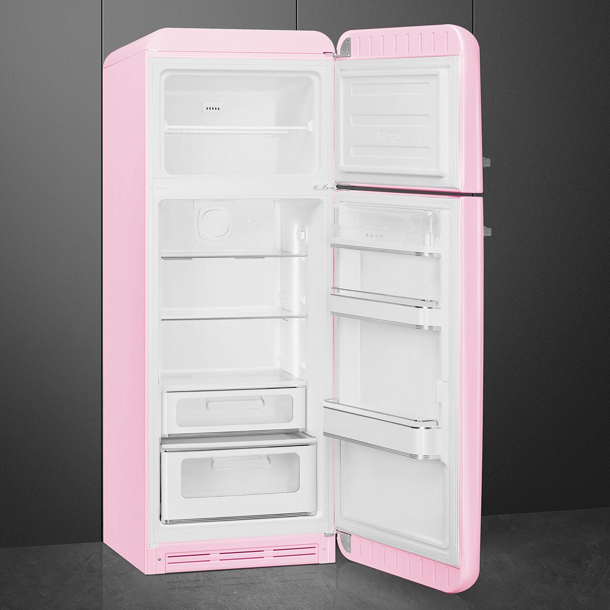 Frigorífico de 2 Portas Smeg Anni 50 FAB30RPK6 Ventilado com Abertura à Direita - Rosa Rosa-2