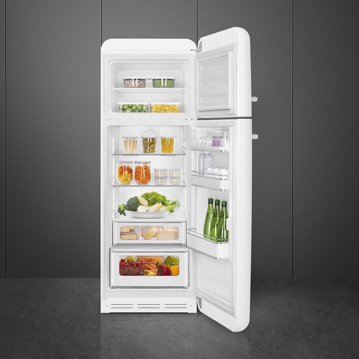 Frigorífico de 2 Portas Smeg Anni 50 FAB30RWH6 Ventilado com Abertura à Direita - Branco Branco-5