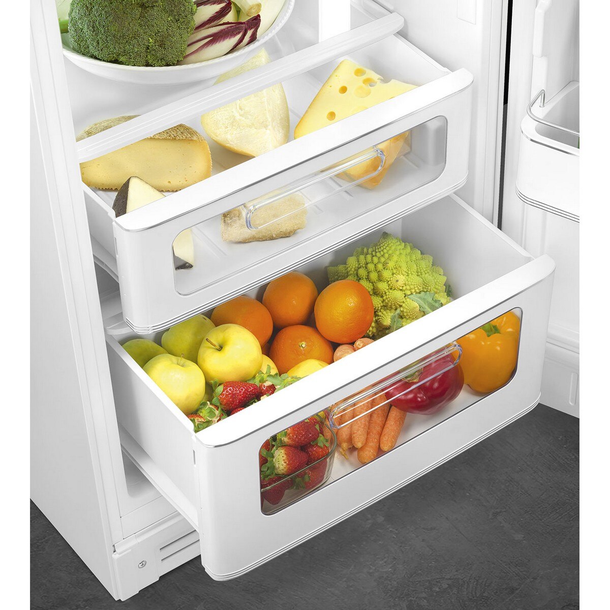 Frigorífico de 2 Portas Smeg Anni 50 FAB30RWH6 Ventilado com Abertura à Direita - Branco Branco-11