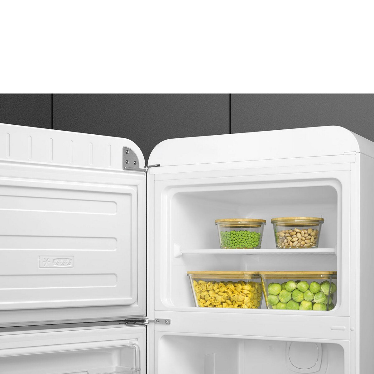 Frigorífico de 2 Portas Smeg Anni 50 FAB30LWH6 Ventilado com Abertura à Esquerda - Branco Branco-4