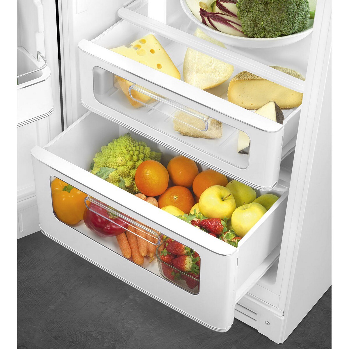Frigorífico de 2 Portas Smeg Anni 50 FAB30LWH6 Ventilado com Abertura à Esquerda - Branco Branco-6