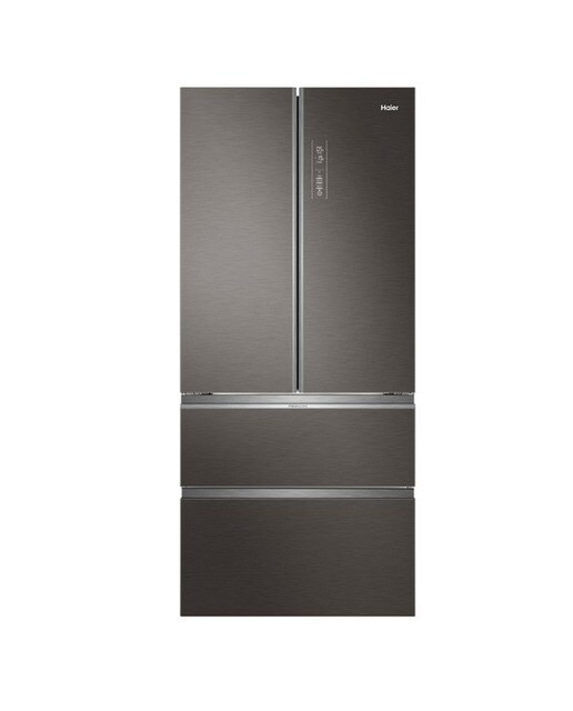 Imagem 0 de Frigorífico Americano Haier de 4 Portas FD 83 Série 7 HB18FGSAAA com Tecnologia Total No Frost e Proteção Antibacteriana ABT - Silver Titanium