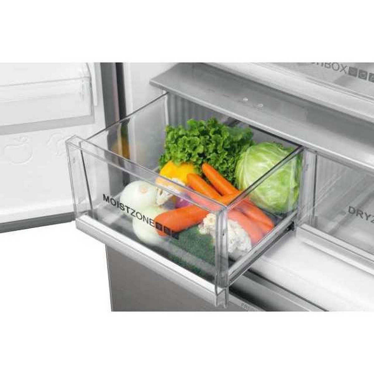Frigorífico Americano Haier de 4 Portas FD 83 Série 7 HB18FGSAAA com Tecnologia Total No Frost e Proteção Antibacteriana ABT - Silver Titanium Vidro inox-8