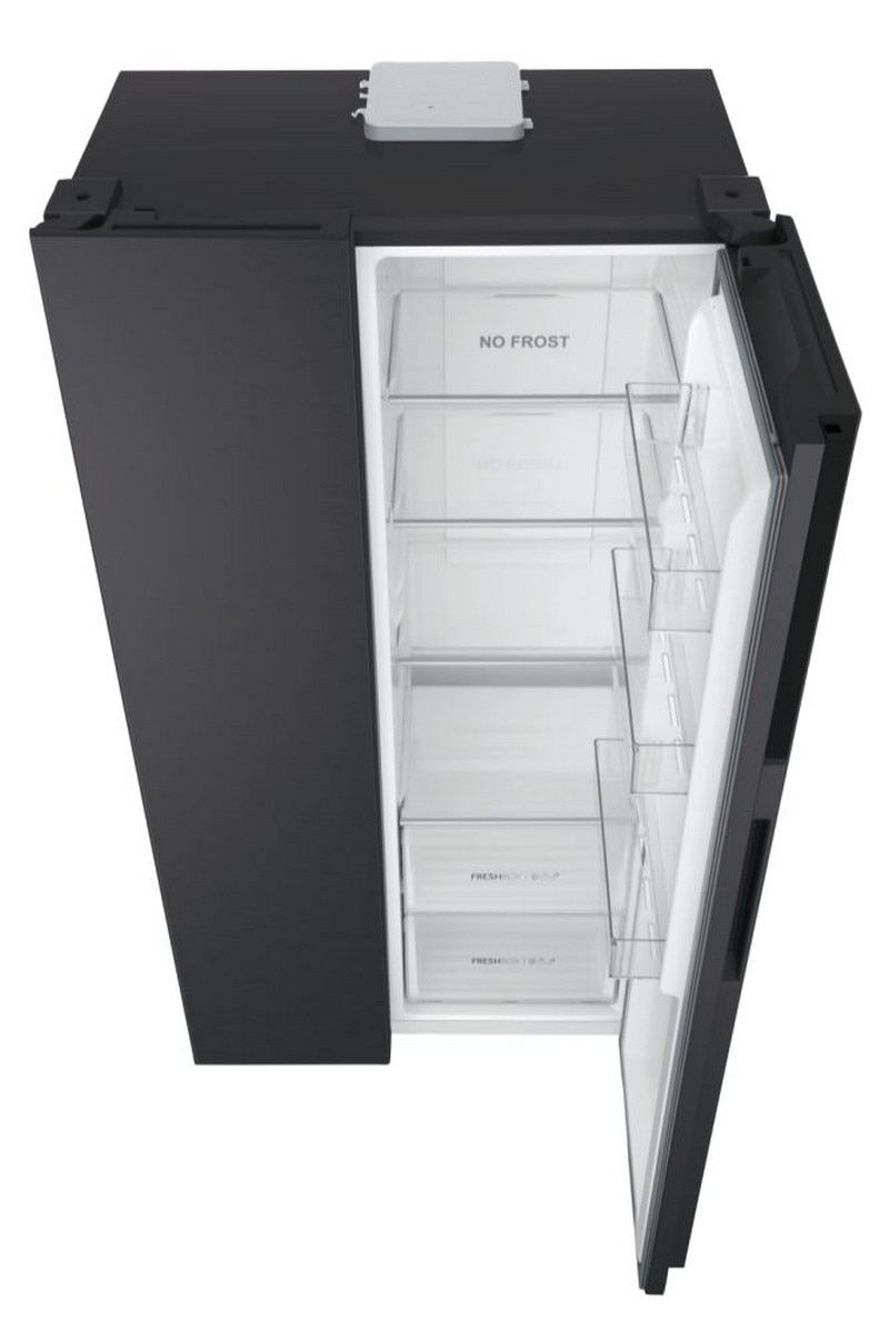Frigorífico Side by Side Haier SBS 90 Série 33 HSR3918ENPB No Frost e de 177,5 cm - Preto Preto-10
