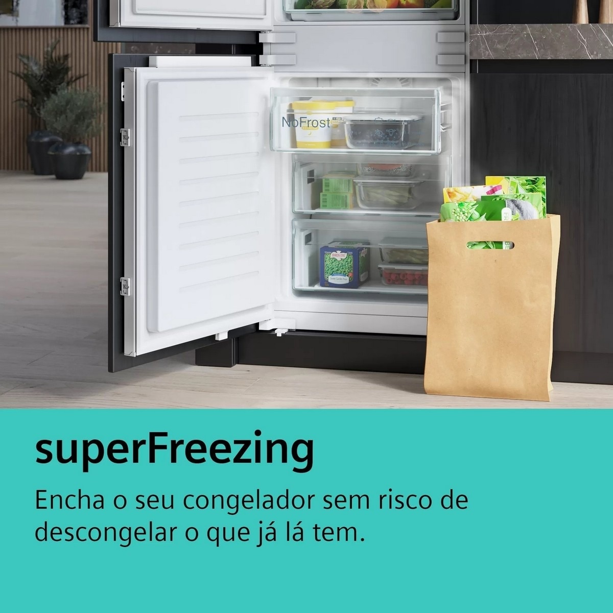 Frigorífico Americano Siemens de 4 Portas iQ300 KF96NVPEA No Frost French Door MultiDoor de 183 cm - Inox Easyclean Inox-9