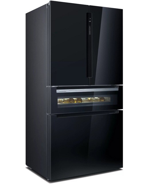 Imagem 0 de Frigorífico Americano Siemens de 3 Portas iQ700 French Door KF96RSBEA No Frost com Portas em Vidro - Preto