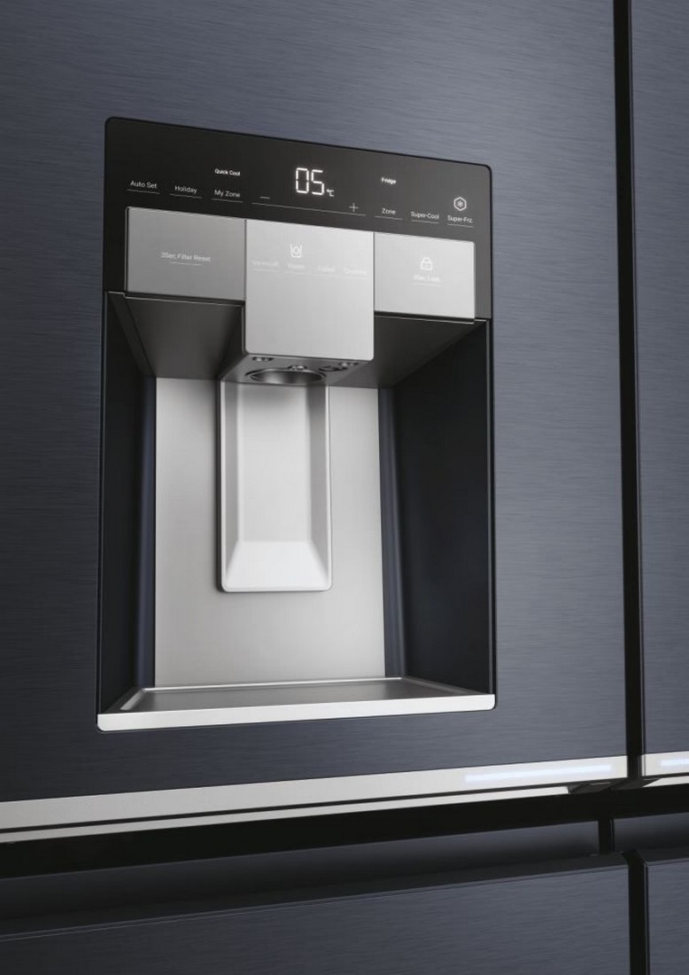 Frigorífico Americano Haier de 4 Portas HCR7918EIMB Cube 90 Series 7 No Frost de 177,5 cm - Preto Escovado Preto escovado-11