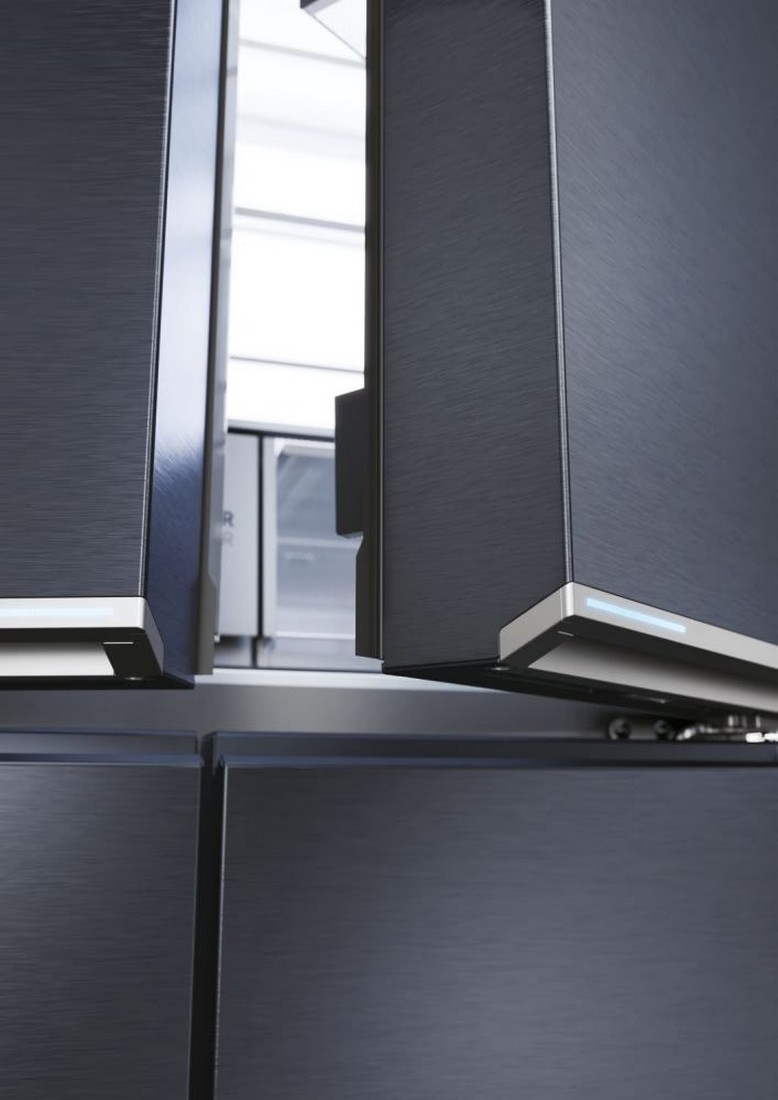 Frigorífico Americano Haier de 4 Portas HCR7918EIMB Cube 90 Series 7 No Frost de 177,5 cm - Preto Escovado Preto escovado-12