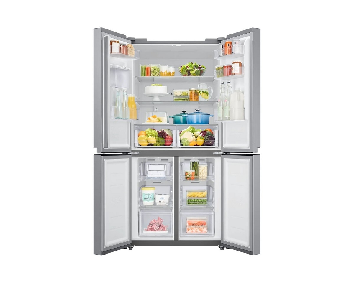 Frigorífico Americano Samsung de 4 Portas RF48A401EM9 No Frost, Twin Cooling Plus, com Depósito Água e de 179,3 cm - Cinza Mate Inox-8