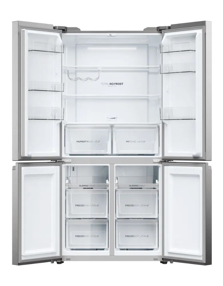 Frigorífico Americano Haier HCR5919ENMP Cube 90 Série 5 No Frost de 190 cm - Platinum Inox Inox Platino-3