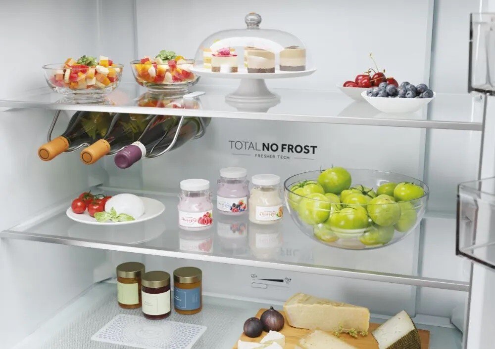 Frigorífico Americano Haier HCR5919ENMP Cube 90 Série 5 No Frost de 190 cm - Platinum Inox Inox Platino-7