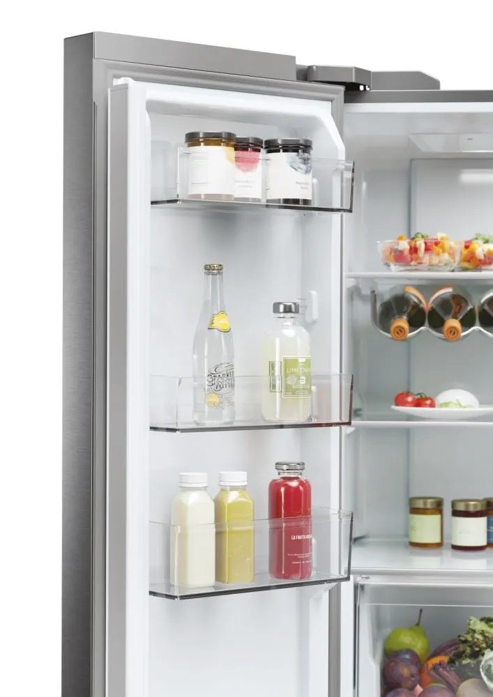 Frigorífico Americano Haier HCR5919ENMP Cube 90 Série 5 No Frost de 190 cm - Platinum Inox Inox Platino-8