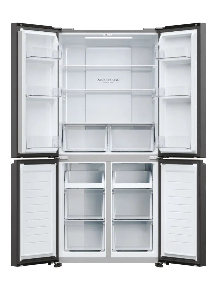 Frigorífico Americano Haier Cube 83 Série 3 HCR3818ENPT de 4 Portas, No Frost e de 181,5 cm - Preto Ardósia Preto-3