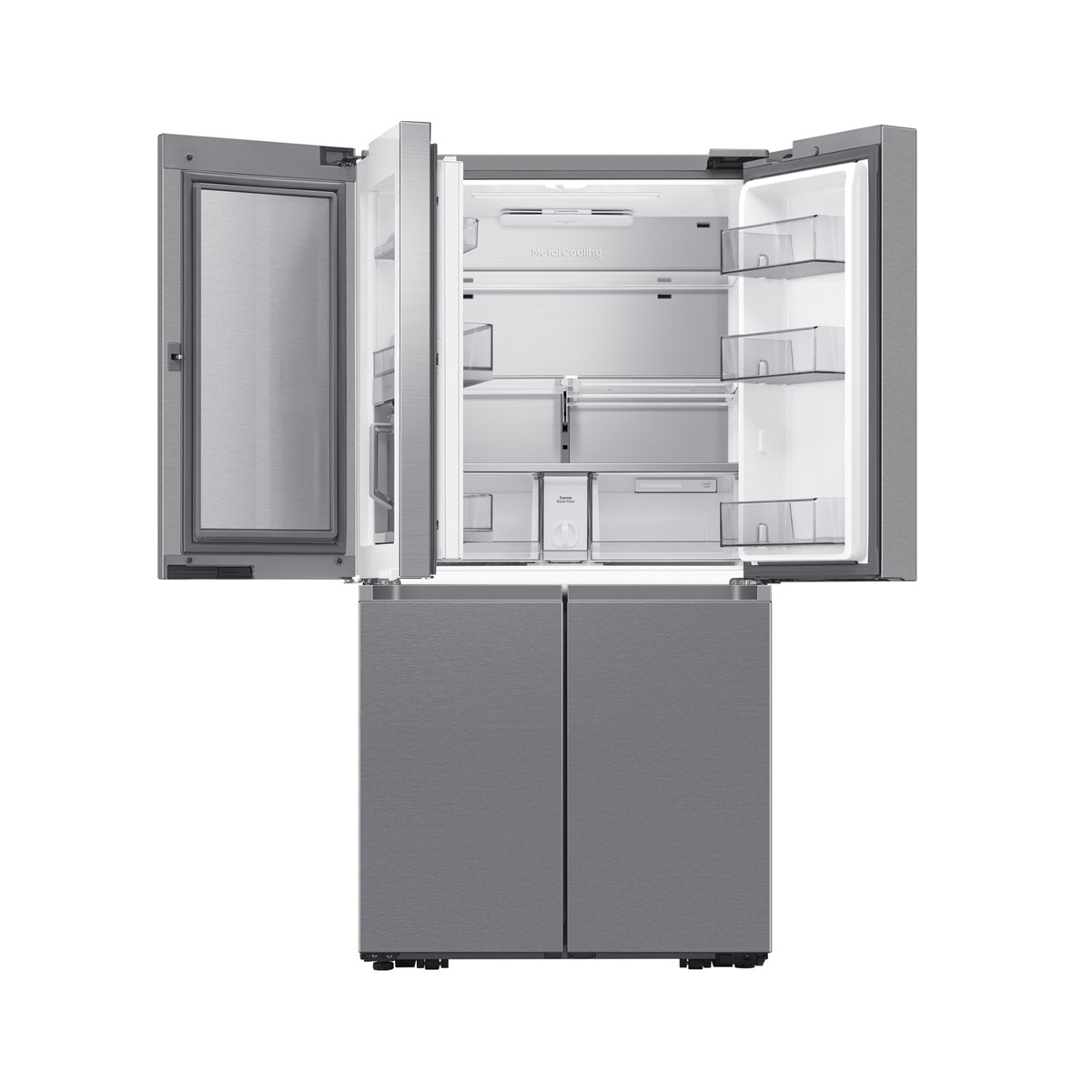 Frigorífico Americano Samsung de 4 Portas RF65DG960ESREF No Frost, Triple Cooling, Wi-Fi e App SmartThings com Dispensador e de 183 cm - Inox Aço-6