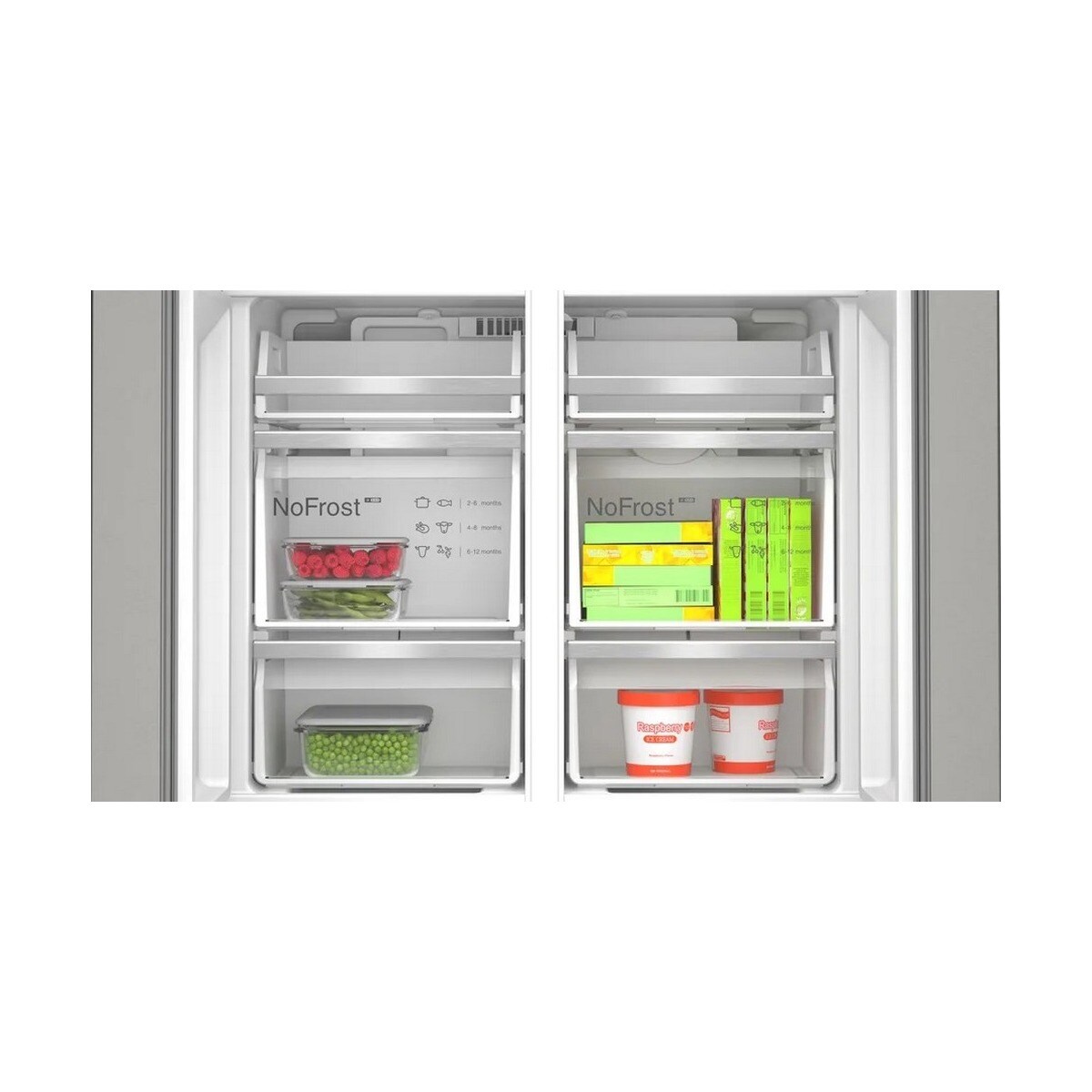 Frigorífico Americano Bosch Serie 6 KFD96APEA NoFrost, French Door, e multi door com Dispensador e de 183 cm - Aço Escovado Antidedadas Aço-7