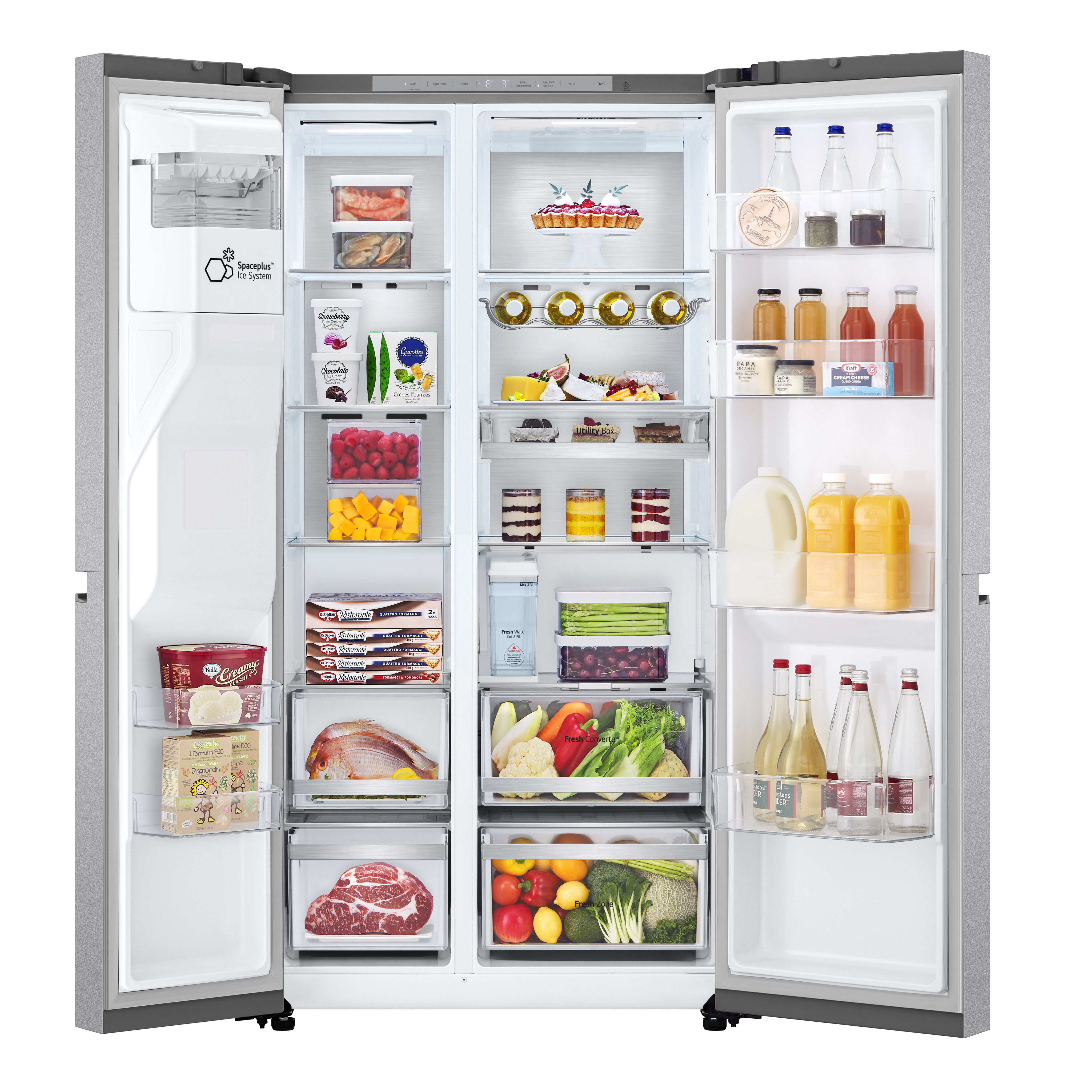 Frigorífico Americano LG GSLE91MBAC No Frost, Door Cooling, com Dispensador e de 179 cm - Prime Silver Silver-2