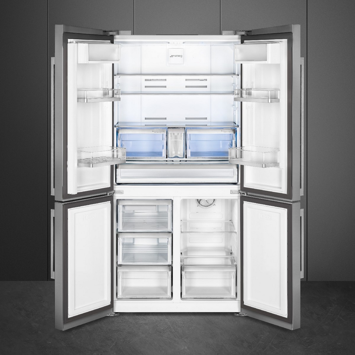 Frigorífico Americano Smeg Universal FQ60XDAIE de 4 Portas, Total No Frost e de 182 cm - Inox Inox-3
