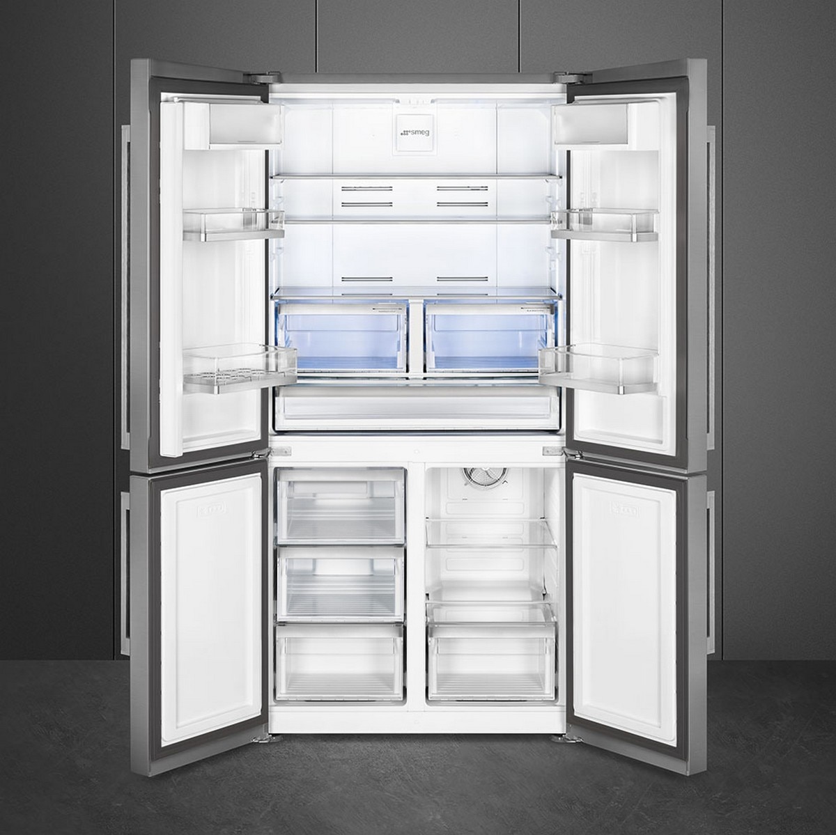 Frigorífico Americano Smeg Universal FQ60XDE de 4 Portas, Total No Frost e de 182 cm - Inox LookInox-2