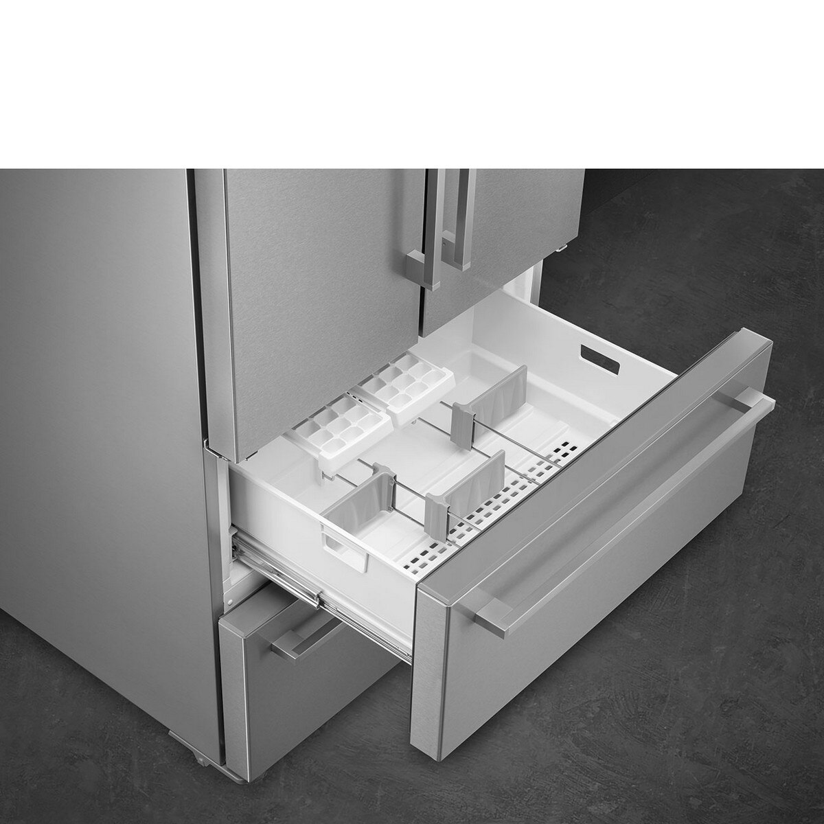 Frigorífico Americano Smeg Universal FQ55FXDE de 2 Portas e 2 Gavetas, No Frost e de 182,5 cm - Inox Inox-6