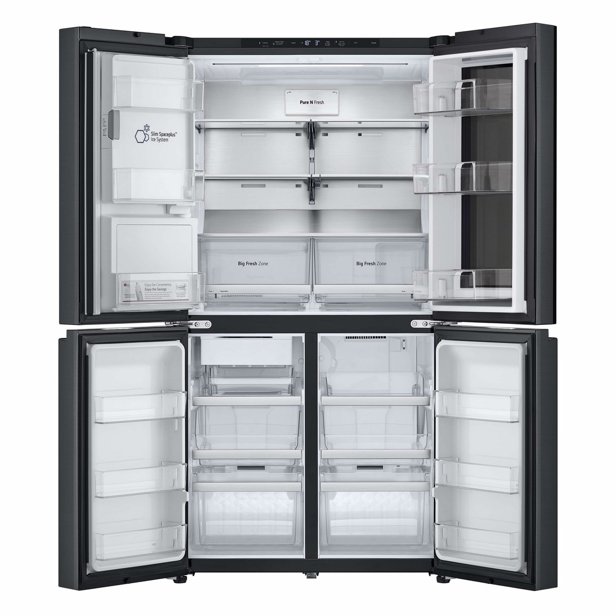 Frigorífico Americano LG GMG960EVEE de 4 Portas No Frost e de 179,2 cm - Essence Black Preto-3