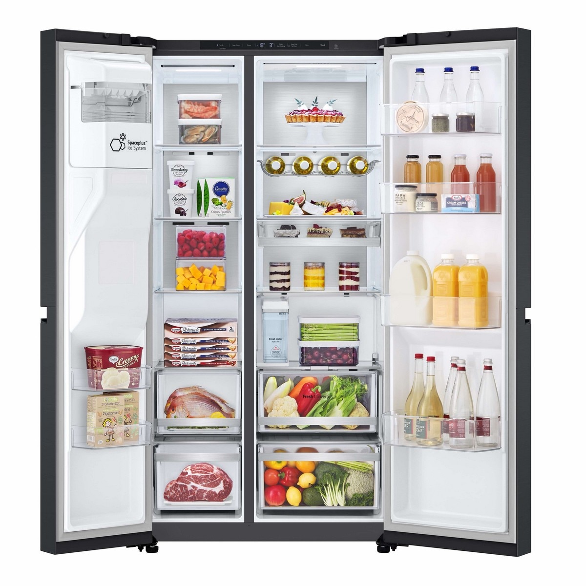 Frigorífico Americano LG GSLE91EVAC No Frost e de 179 cm - Matte Black Preto mate-3
