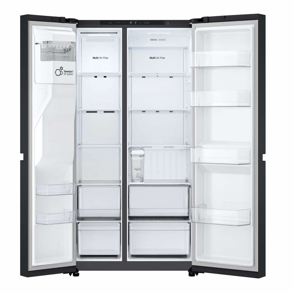 Frigorífico Americano LG GSLC41EPPE No Frost, Multi-Air Flow? e Congelador Door Cooling? e de 179 cm - Matte Black Preto mate-2