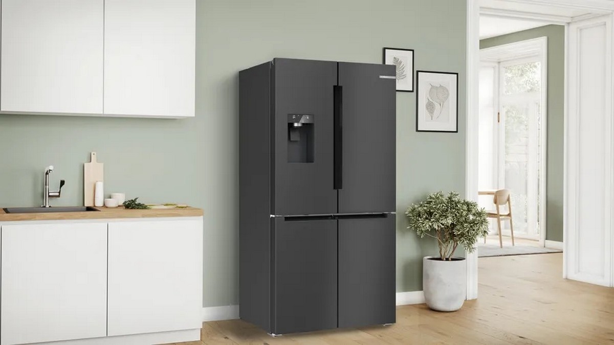 Frigorífico Americano Bosch Serie 6 KFI96AXEA No Frost, VitaFresh XXL e de 183 cm - Aço Preto Escovado Antidedadas Aço preto-3