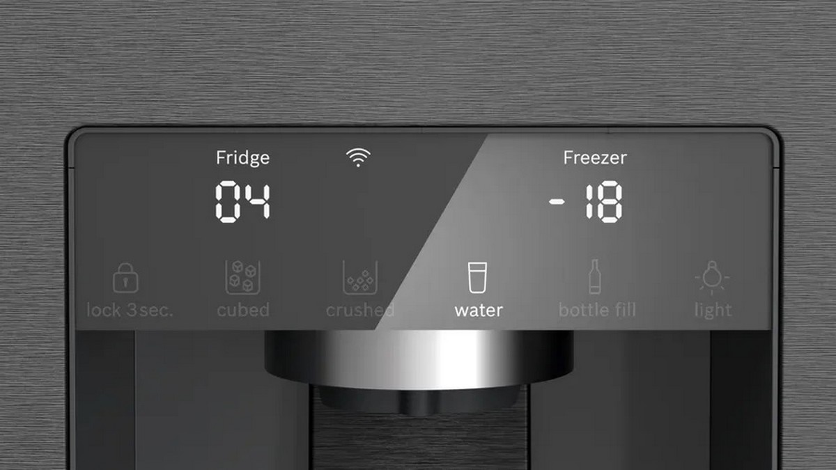 Frigorífico Americano Bosch Serie 6 KFI96AXEA No Frost, VitaFresh XXL e de 183 cm - Aço Preto Escovado Antidedadas Aço preto-5