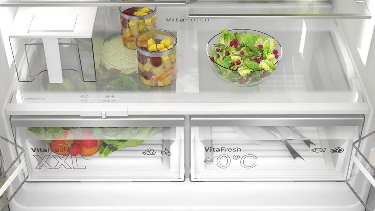 Frigorífico Americano Bosch Serie 6 KFI96AXEA No Frost, VitaFresh XXL e de 183 cm - Aço Preto Escovado Antidedadas Aço preto-7