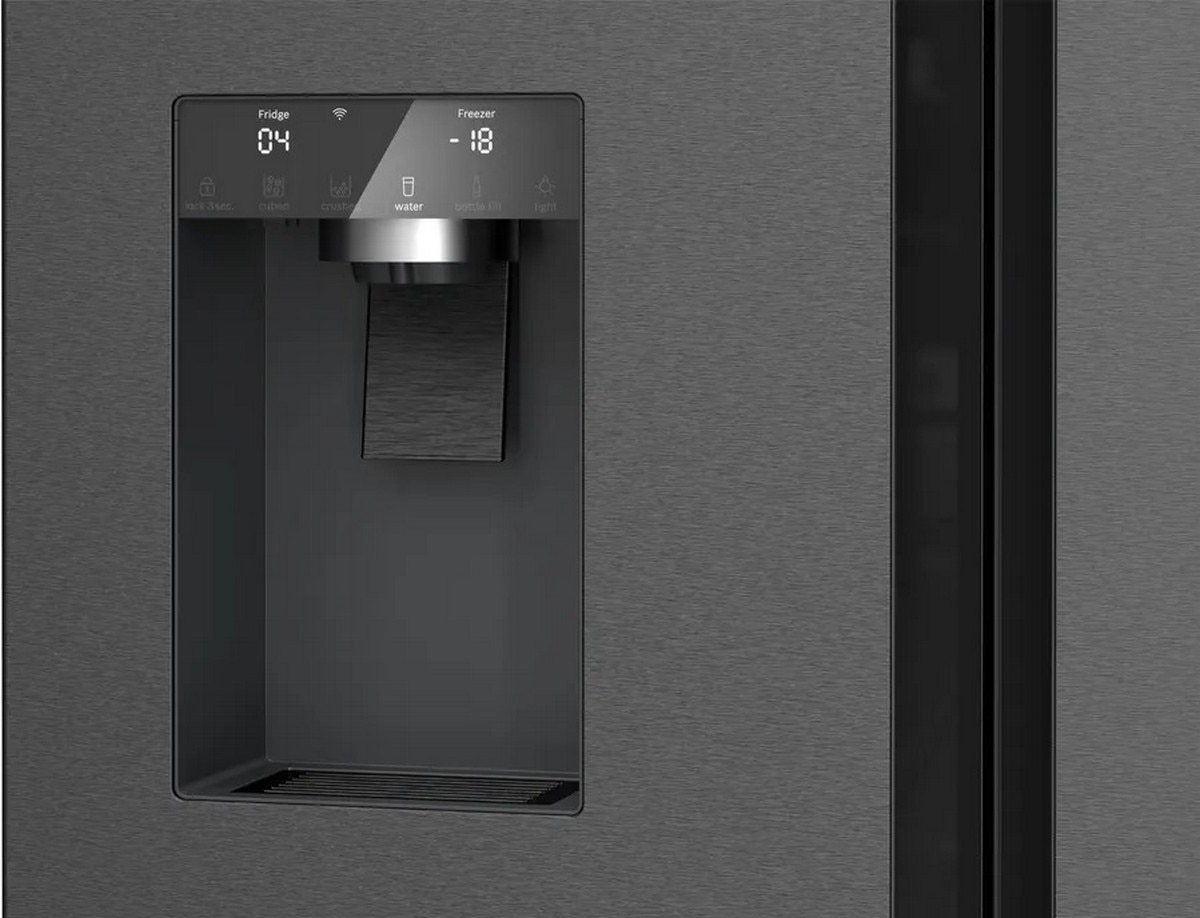 Frigorífico Americano Bosch Serie 6 KFI96AXEA No Frost, VitaFresh XXL e de 183 cm - Aço Preto Escovado Antidedadas Aço preto-9