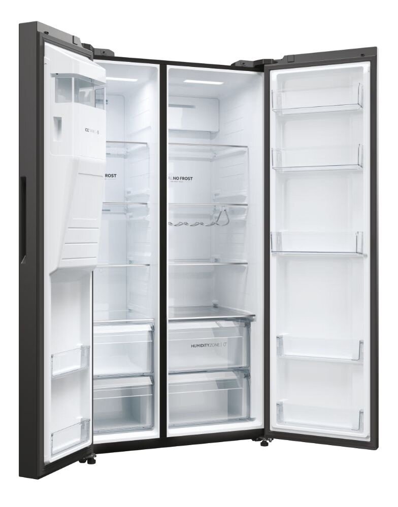 Frigorífico Americano Haier HSW59F18EIPT Side by Side SBS 90 Série 5 - Preto Ardósia Preto ardósia-3