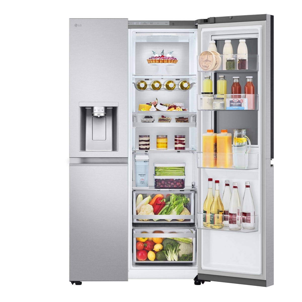 Frigorífico Americano LG GSXE91MBAD No Frost, Door in Door? e de 179 cm - Metal Sorbet 5