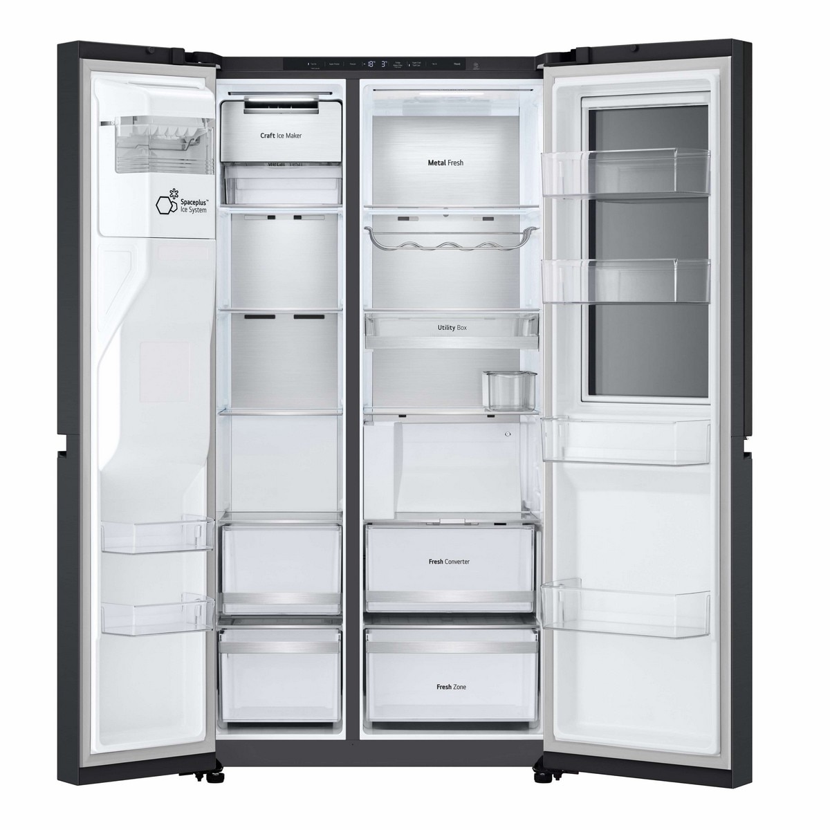 Frigorífico Americano LG GSXE90EVDD Side by Side, No Frost, Compressor Smart Inverter e de 179 cm - Essence Black Preto-4