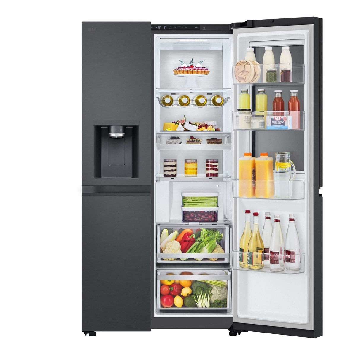 Frigorífico Americano LG GSXE90EVDD Side by Side, No Frost, Compressor Smart Inverter e de 179 cm - Essence Black Preto-5