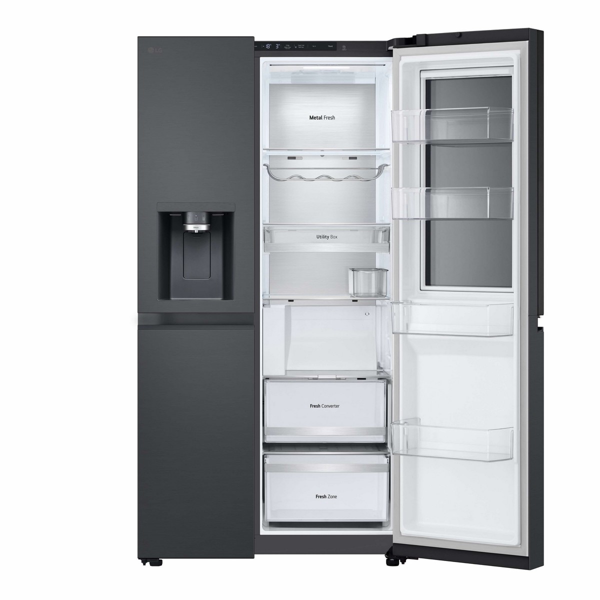 Frigorífico Americano LG GSXE90EVDD Side by Side, No Frost, Compressor Smart Inverter e de 179 cm - Essence Black Preto-6