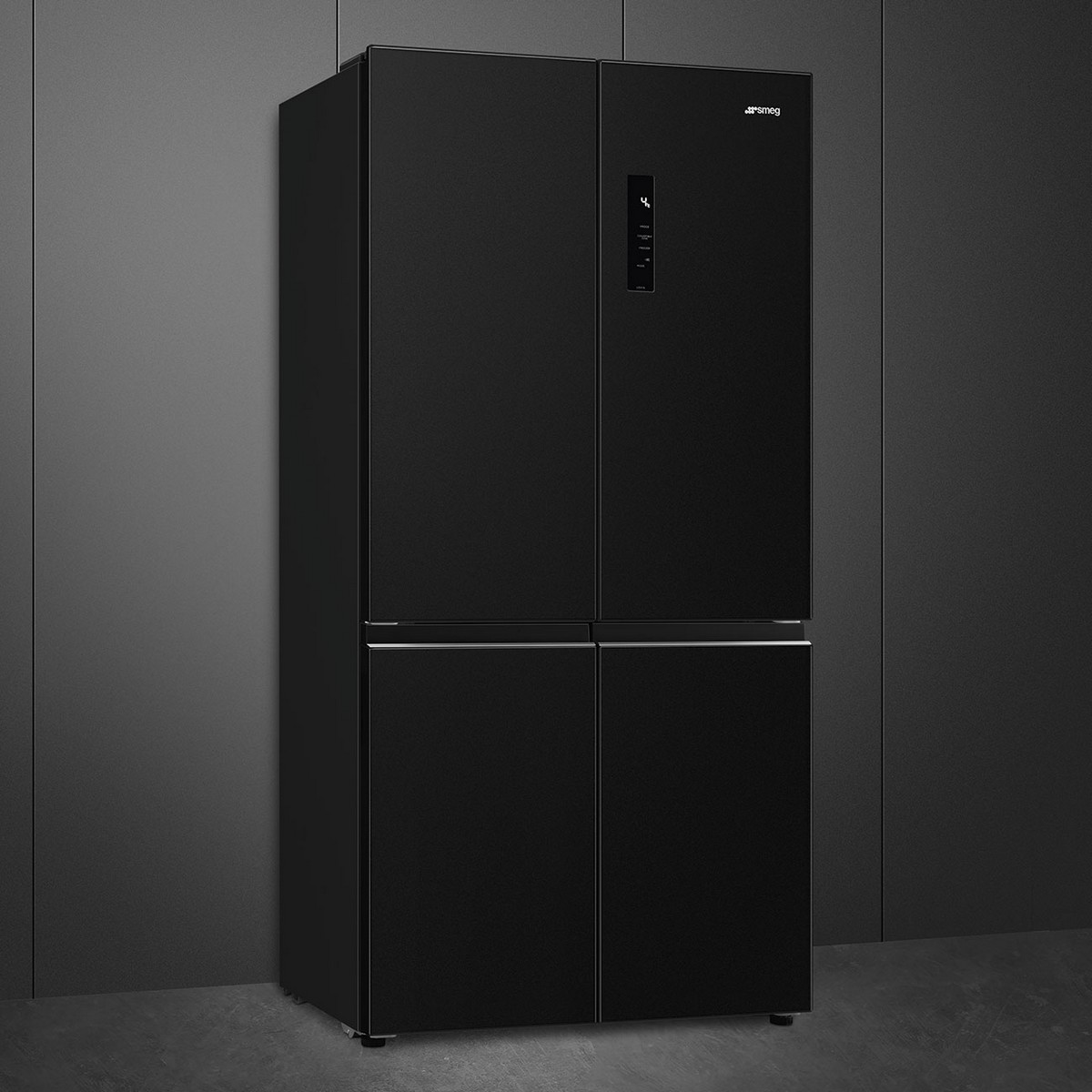 Frigorífico Americano Smeg Universal FQI60KD de 4 Portas, Total No Frost e de 190,5 cm - Dark Inox Preto-3
