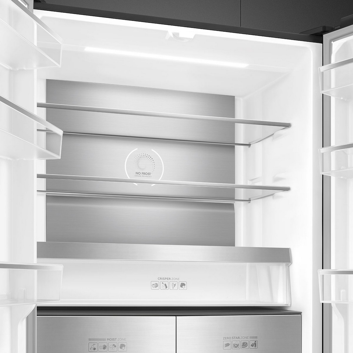 Frigorífico Americano Smeg Universal FQI60KD de 4 Portas, Total No Frost e de 190,5 cm - Dark Inox Preto-4