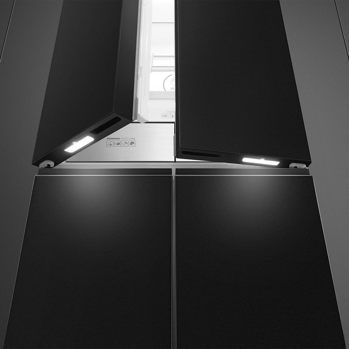Frigorífico Americano Smeg Universal FQI60KD de 4 Portas, Total No Frost e de 190,5 cm - Dark Inox Preto-5